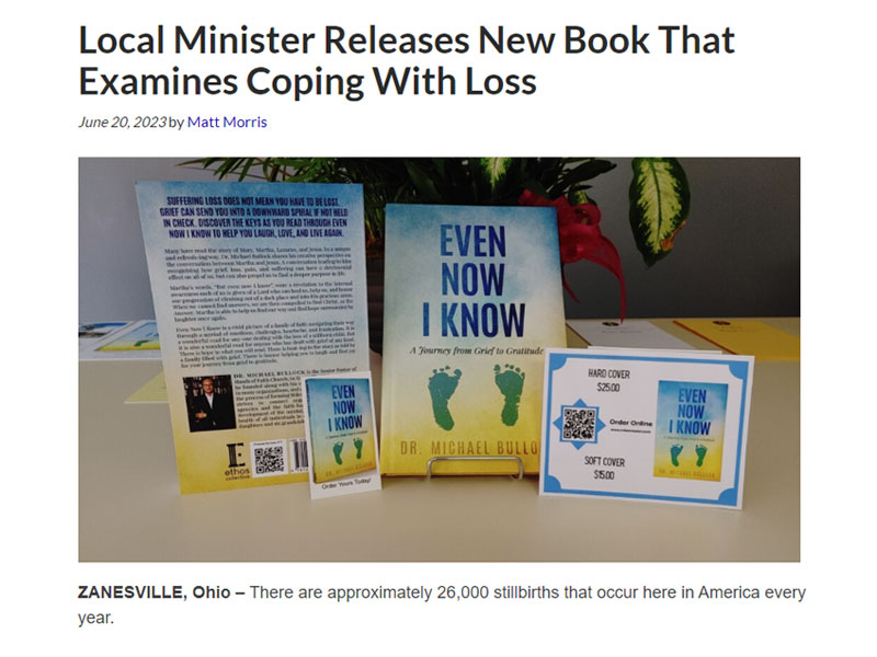 Local Minister Releases New Book That Examines Coping With Loss