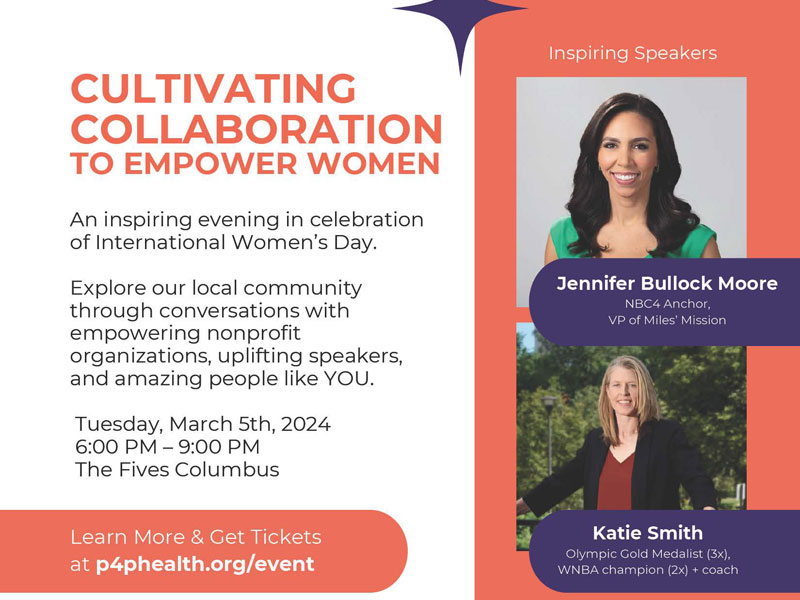 Cultivating Collaboration To Empower Women - An inspiring evening in celebration of International Women's Day. Explore our local community through conversations with empowering nonprofit organizations, uplifting speakers, and amazing people like YOU.